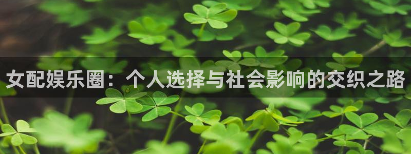 彩虹多多最新版下载：女配娱乐圈：个人选择与社会影响的交织之路